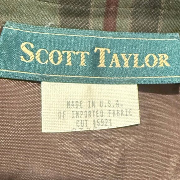 Vintage Maxi Skirt Equestrian Motif on Tartan Plaid Wrap-Style 1990s Sz 12 - Picture 5 of 6